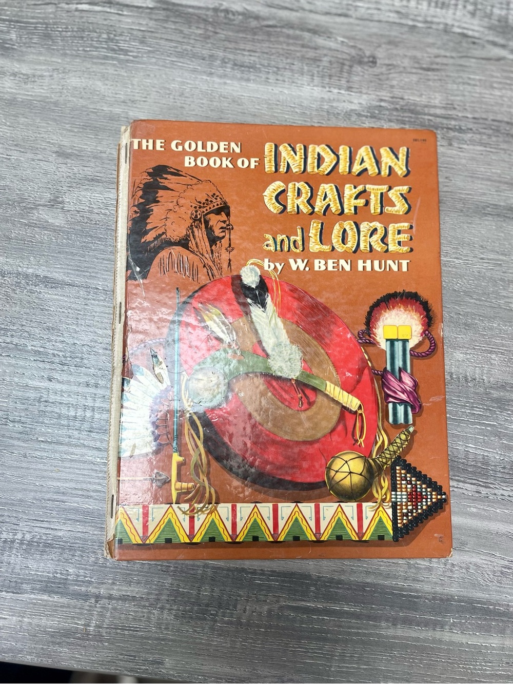 Antique / Collectible- The Golden Book of Indian Crafts and Lore hardcover